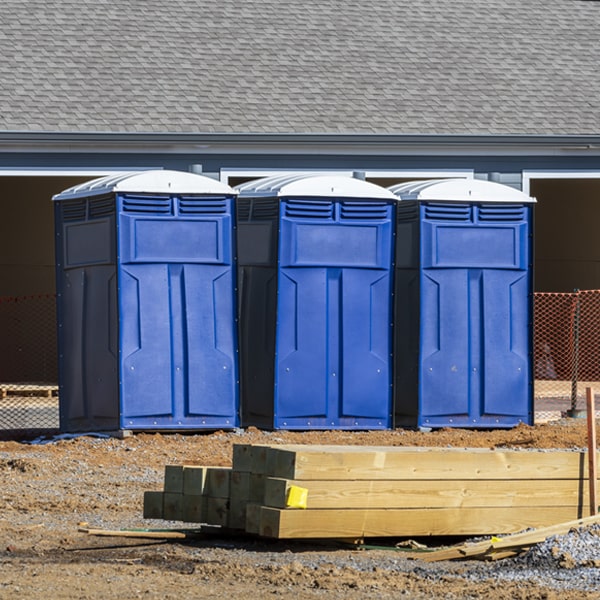 what is the expected delivery and pickup timeframe for the portable toilets in Pennfield MI